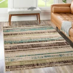 Deals 😉 Miranda Haus Layton Chocolate Modern Abstract Polypropylene Area Rug 🛒