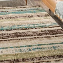 Deals 😉 Miranda Haus Layton Chocolate Modern Abstract Polypropylene Area Rug 🛒 -Miranda Haus Shop unnamed file 1711