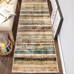 Deals 😉 Miranda Haus Layton Chocolate Modern Abstract Polypropylene Area Rug 🛒 -Miranda Haus Shop unnamed file 1712