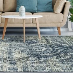 Best Sale ⭐ Miranda Haus Floral Medallion Modern Indoor Area Rug Teal 🧨 -Miranda Haus Shop unnamed file 175
