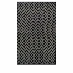 Budget 🔥 Miranda Haus Modern Diamond Lattice Polypropylene Indoor Area Rug Black/grey 🎁 -Miranda Haus Shop unnamed file 1750