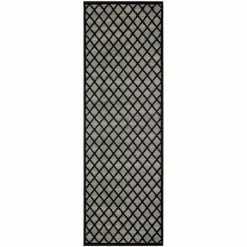 Budget 🔥 Miranda Haus Modern Diamond Lattice Polypropylene Indoor Area Rug Black/grey 🎁 -Miranda Haus Shop unnamed file 1751