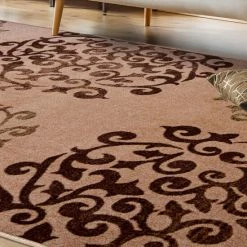 Top 10 👍 Miranda Haus Modern Oriental Floral Medallion Washable Indoor Non-Slip Area Rug Camel 🤩 -Miranda Haus Shop unnamed file 1757