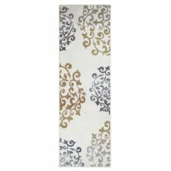Top 10 👍 Miranda Haus Modern Oriental Floral Medallion Washable Indoor Non-Slip Area Rug Camel 🤩 -Miranda Haus Shop unnamed file 1759