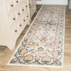 Hot Sale ❤️ Miranda Haus Larkin Floral Paisley Tan Indoor Bohemian Area Rug 🧨
