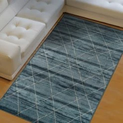 Budget ⌛ Miranda Haus Cullen Modern Abstract Diamonds Area Rug Collection Blue 🤩 -Miranda Haus Shop unnamed file 1815