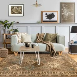 Best Sale 👍 Miranda Haus Traditional Ornamental Floral Classic Indoor Area Rug Chocolate ✔️