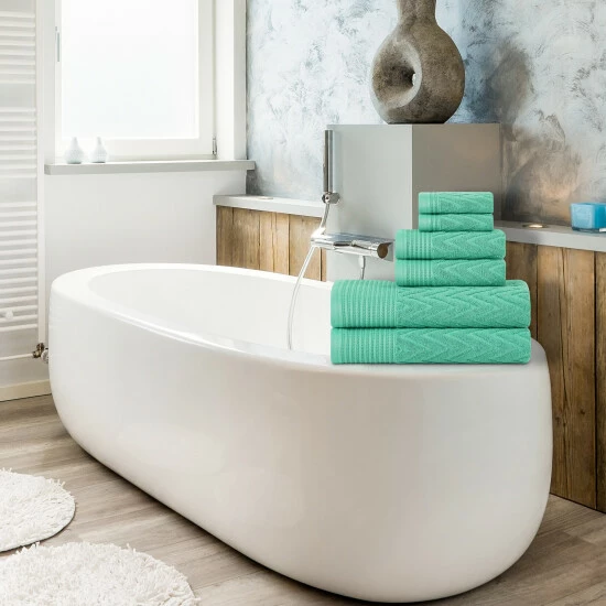 Coupon ๐ Miranda Haus 100-percent Cotton Chevron 6-piece Towel Set Purple Passion ๐งจ 10 Coupon ๐ Miranda Haus 100-percent Cotton Chevron 6-piece Towel Set Purple Passion ๐งจ - Image 8