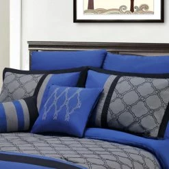 Cheapest 👏 Traditional Geometric Trellis 8-Piece Comforter Set By Miranda Haus 🎉 -Miranda Haus Shop unnamed file 1843