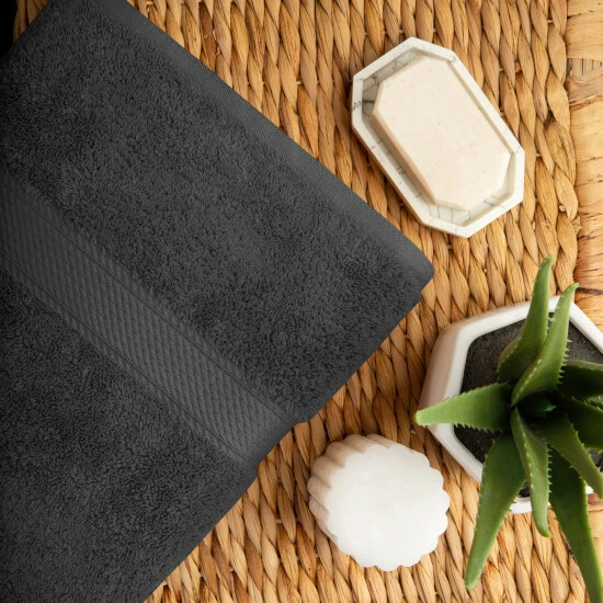 Top 10 ๐ Marche Egyptian Cotton 2 Piece Bath Towel Set By Miranda Haus Black ๐ 9 Top 10 ๐ Marche Egyptian Cotton 2 Piece Bath Towel Set By Miranda Haus Black ๐ - Image 7