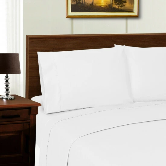 Coupon ⌛ Miranda Haus 600-Thread Count Tencel And Polyester Solid Bed Sheets Ivory ⌛ 5 Coupon ⌛ Miranda Haus 600-Thread Count Tencel And Polyester Solid Bed Sheets Ivory ⌛ - Image 3