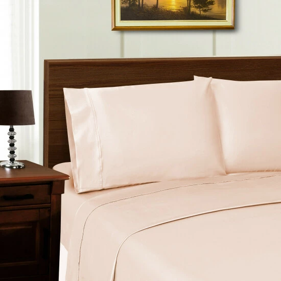 Coupon ⌛ Miranda Haus 600-Thread Count Tencel And Polyester Solid Bed Sheets Ivory ⌛ 6 Coupon ⌛ Miranda Haus 600-Thread Count Tencel And Polyester Solid Bed Sheets Ivory ⌛ - Image 4