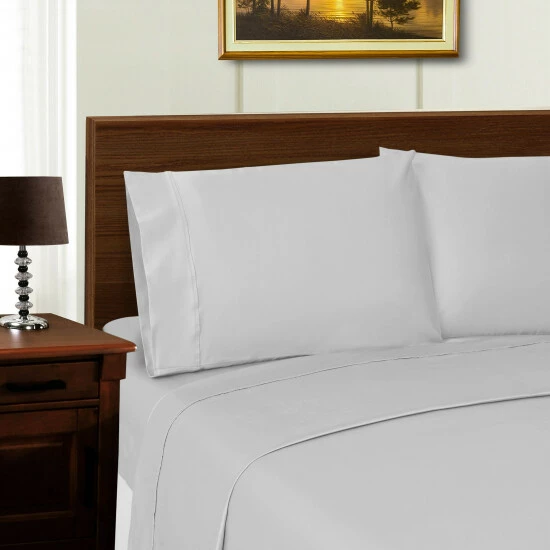 Coupon ⌛ Miranda Haus 600-Thread Count Tencel And Polyester Solid Bed Sheets Ivory ⌛ 8 Coupon ⌛ Miranda Haus 600-Thread Count Tencel And Polyester Solid Bed Sheets Ivory ⌛ - Image 6