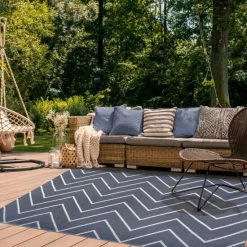 Cheap ✨ Miranda Haus Modern Chevron Zig-Zag Indoor/ Outdoor Area Rug Ivory 💯