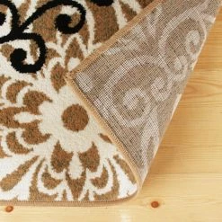 Coupon 💯 Miranda Haus Floral Medallion Polypropylene Indoor Area Rug Ginger 🌟 -Miranda Haus Shop unnamed file 189