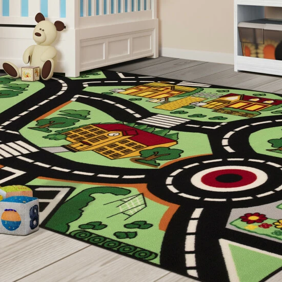 Hot Sale π₯° Miranda Haus Non-Slip Ipswich Kids' Washable Indoor Area Rug Black/green π 8 Hot Sale π₯° Miranda Haus Non-Slip Ipswich Kids' Washable Indoor Area Rug Black/green π - Image 6