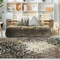Coupon 💯 Miranda Haus Floral Medallion Polypropylene Indoor Area Rug Ginger 🌟 -Miranda Haus Shop unnamed file 194