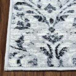 New ✨ Miranda Haus Arrigo Traditional Floral Scroll Area Rug Platinum 🎉 -Miranda Haus Shop unnamed file 1974