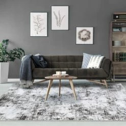 Best deal 👍 Miranda Haus Oriental Vintage Medallion Polyester Indoor Area Rug Charcoal 👍 -Miranda Haus Shop unnamed file 2010