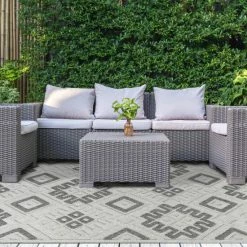Cheap 😉 Miranda Haus Modern Geometric Diamonds Indoor/Outdoor Area Rug Slate 🎉 -Miranda Haus Shop unnamed file 2035