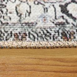 Brand new 🌟 Miranda Haus Geometric Floral Medallion Indoor Polyester Area Rug Charcoal 🔔 -Miranda Haus Shop unnamed file 2047