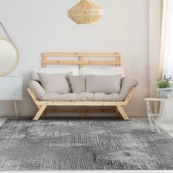 Top 10 ❤️ Miranda Haus Contemporary Geometric Power-Loomed Indoor Area Rug Charcoal 😀