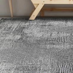 Top 10 ❤️ Miranda Haus Contemporary Geometric Power-Loomed Indoor Area Rug Charcoal 😀 -Miranda Haus Shop unnamed file 2057