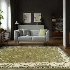 New 👍 Miranda Haus Stratton Oriental Floral Medallion Area Rug Collection Sage 🥰 -Miranda Haus Shop unnamed file 2065