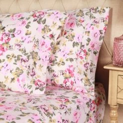 Coupon 🥰 Miranda Haus Cotton Sheet Set Vintage Floral Bedding Bohemian Wildflower White ⌛ -Miranda Haus Shop unnamed file 2071