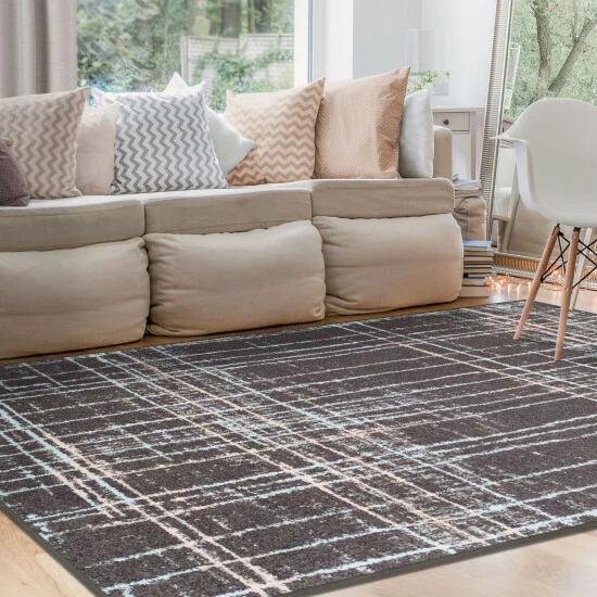 Promo π Miranda Haus Painted Stripes Abstract Geometric Area Rug Collection Charcoal π― 7 Promo π Miranda Haus Painted Stripes Abstract Geometric Area Rug Collection Charcoal π― - Image 5