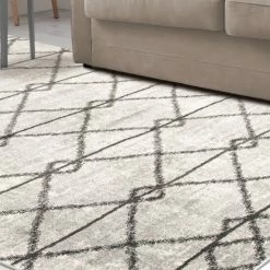 Best deal 🥰 Miranda Haus Truscott Modern Geometric Area Rug Charcoal 🎁 -Miranda Haus Shop unnamed file 2132