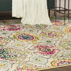 Coupon 🤩 Miranda Haus Alyzia Modern Medallion Indoor Area Rug Collection Fuschia 🎁 -Miranda Haus Shop unnamed file 2174
