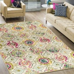 Coupon 🤩 Miranda Haus Alyzia Modern Medallion Indoor Area Rug Collection Fuschia 🎁 -Miranda Haus Shop unnamed file 2176