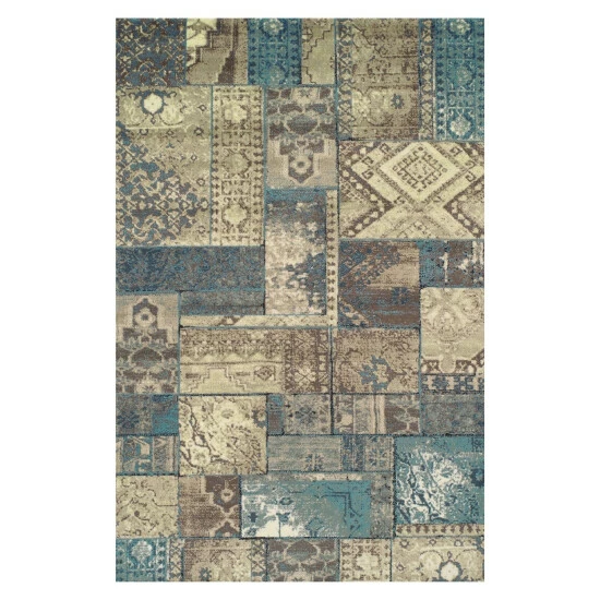 Brand new π Miranda Haus Zelder Abstract Medallion Patchwork Area Rug Collection Teal β 4 Brand new π Miranda Haus Zelder Abstract Medallion Patchwork Area Rug Collection Teal β - Image 2
