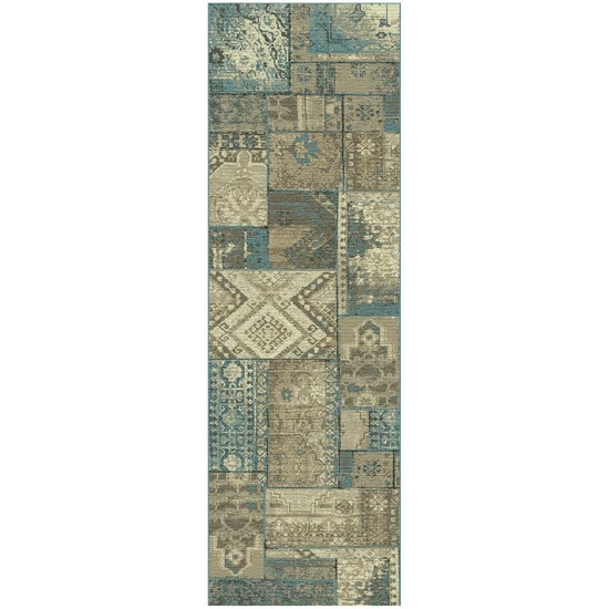 Brand new π Miranda Haus Zelder Abstract Medallion Patchwork Area Rug Collection Teal β 5 Brand new π Miranda Haus Zelder Abstract Medallion Patchwork Area Rug Collection Teal β - Image 3