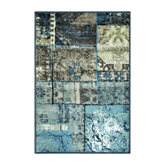 Brand new π Miranda Haus Zelder Abstract Medallion Patchwork Area Rug Collection Teal β 8 Brand new π Miranda Haus Zelder Abstract Medallion Patchwork Area Rug Collection Teal β - Image 6