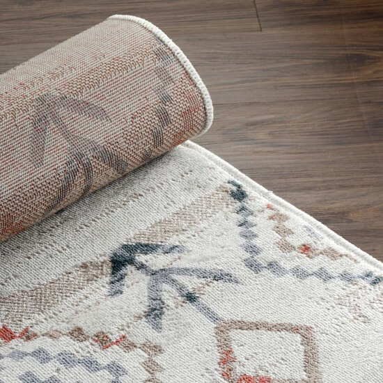 Flash Sale π Modern Geometric Southwestern Indoor Area Rug By Miranda Haus Bone π 7 Flash Sale π Modern Geometric Southwestern Indoor Area Rug By Miranda Haus Bone π - Image 5