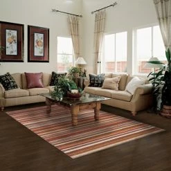 Discount 😉 Miranda Haus Horizon Stripe Modern Indoor Area Rug Collection Brown 🎁 -Miranda Haus Shop unnamed file 2258