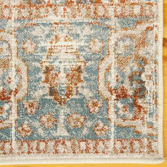 Budget π― Miranda Haus Brody Canal Blue Oriental Medallion Farmhouse Area Rug π 6 Budget π― Miranda Haus Brody Canal Blue Oriental Medallion Farmhouse Area Rug π - Image 4