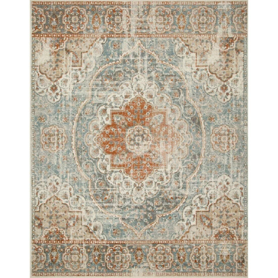 Budget π― Miranda Haus Brody Canal Blue Oriental Medallion Farmhouse Area Rug π 7 Budget π― Miranda Haus Brody Canal Blue Oriental Medallion Farmhouse Area Rug π - Image 5
