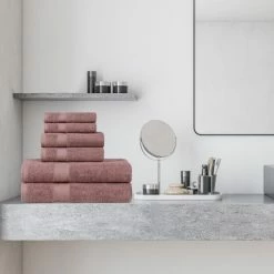 Deals ✨ Miranda Haus Luxury Solid Highly Absorbent Egyptian Cotton 6 Piece Bath, Face, And Hand Towel Set Ivory ✔️ -Miranda Haus Shop unnamed file 2322