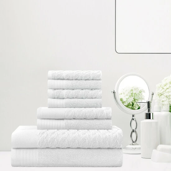 Best Sale β Miranda Haus Turkish Cotton Jacquard Herringbone And Solid Towel Set By Superior Black π― 7 Best Sale β Miranda Haus Turkish Cotton Jacquard Herringbone And Solid Towel Set By Superior Black π― - Image 5