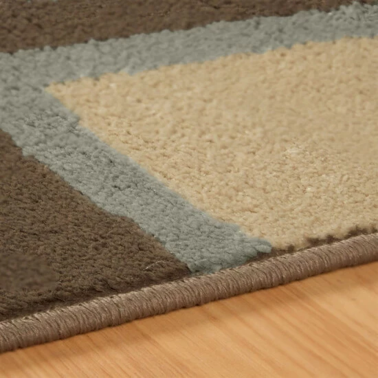 Cheapest ✔️ Miranda Haus Geometric Modern Patchwork Polypropylene Indoor Area Rug Tan ⭐ 9 Cheapest ✔️ Miranda Haus Geometric Modern Patchwork Polypropylene Indoor Area Rug Tan ⭐ - Image 7