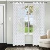 Deals 🔥 Miranda Haus Jacot Sheer Grommet Curtain Panel Pair White ⭐