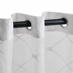 Deals 🔥 Miranda Haus Jacot Sheer Grommet Curtain Panel Pair White ⭐ -Miranda Haus Shop unnamed file 2352