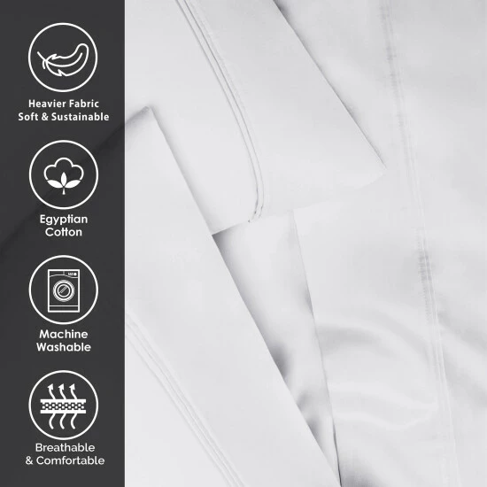 Brand new 🔔 Miranda Haus 1200 Thread Count Egyptian Cotton Solid Pillowcase Set Dijon 🔔 4 Brand new 🔔 Miranda Haus 1200 Thread Count Egyptian Cotton Solid Pillowcase Set Dijon 🔔 - Image 2
