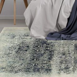 Deals ⌛ Miranda Haus Distressed Modern Medallion Indoor Area Rug Collection Navy Blue ✨ -Miranda Haus Shop unnamed file 2385