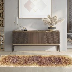 Deals ⌛ Miranda Haus Distressed Modern Medallion Indoor Area Rug Collection Navy Blue ✨ -Miranda Haus Shop unnamed file 2386