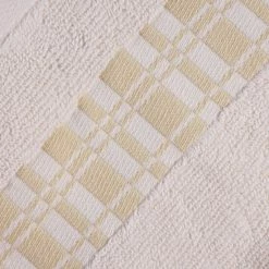 Discount 🤩 Miranda Haus Cotton 6 Piece Bathroom Towel Set With Geometric Border White 👏 -Miranda Haus Shop unnamed file 2391