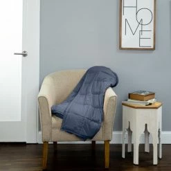 Best deal 😀 Miranda Haus Lexington Quilted Weighted Throw Blanket Silver ✔️ -Miranda Haus Shop unnamed file 2401